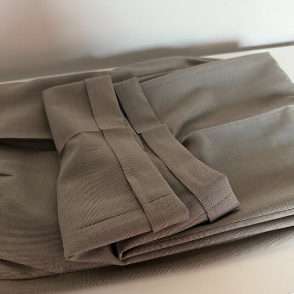 Vtg 90s SERGIO PIUMATTI ITALY Trouser Pants 36 Pure Wool Luxury Slack Workwear - Picture 10 of 12